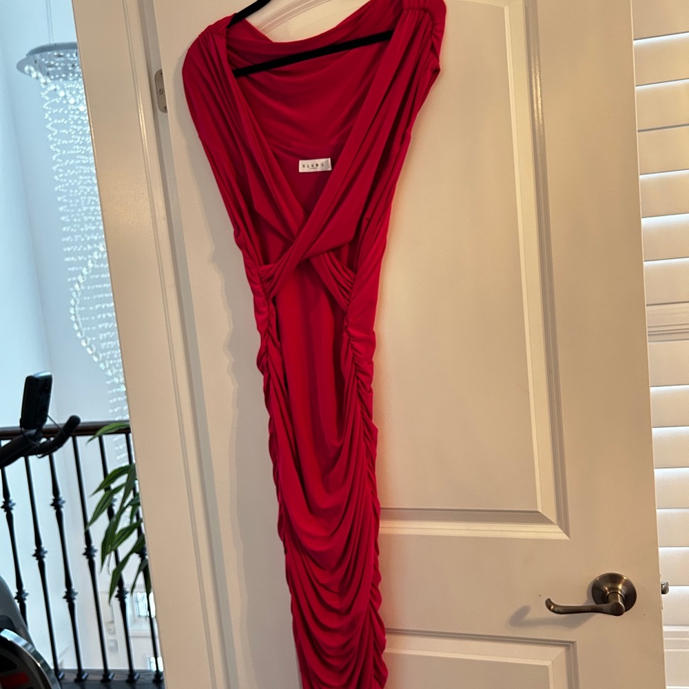 Club L London Fuchsia Strapless Dress - Picture 4 of 4